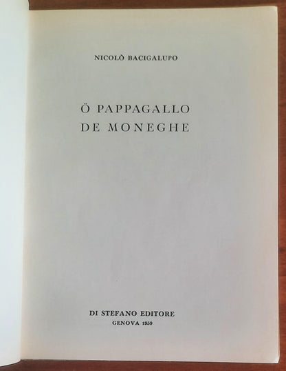 O pappagallo de moneghe - di Nicolò Bacigalupo
