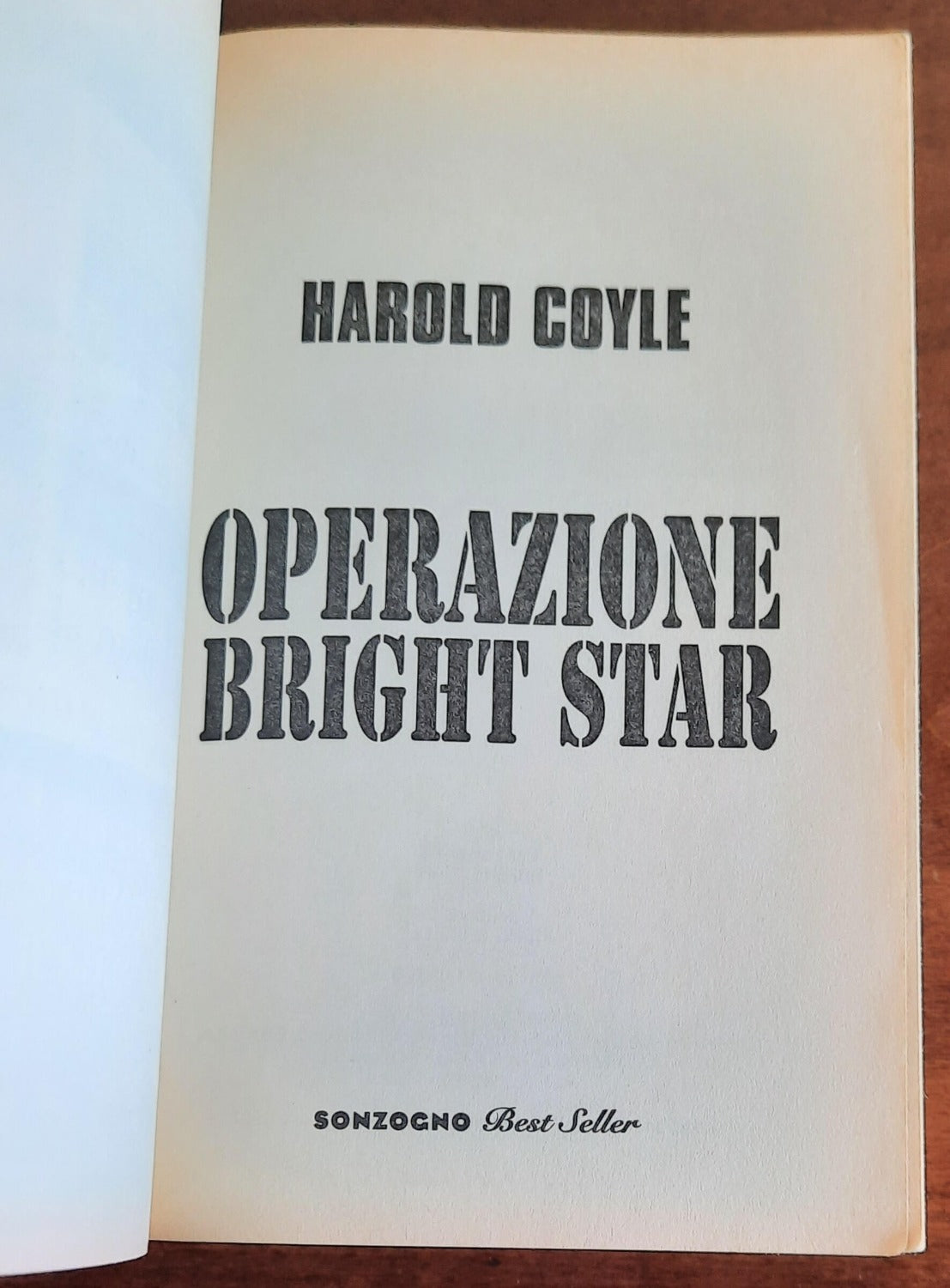 Operazione Bright Star - Sonzogno