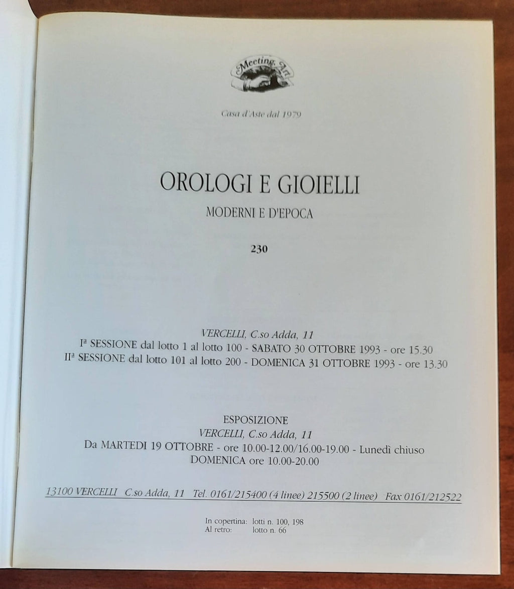 Orologi e gioielli moderni e d’epoca
