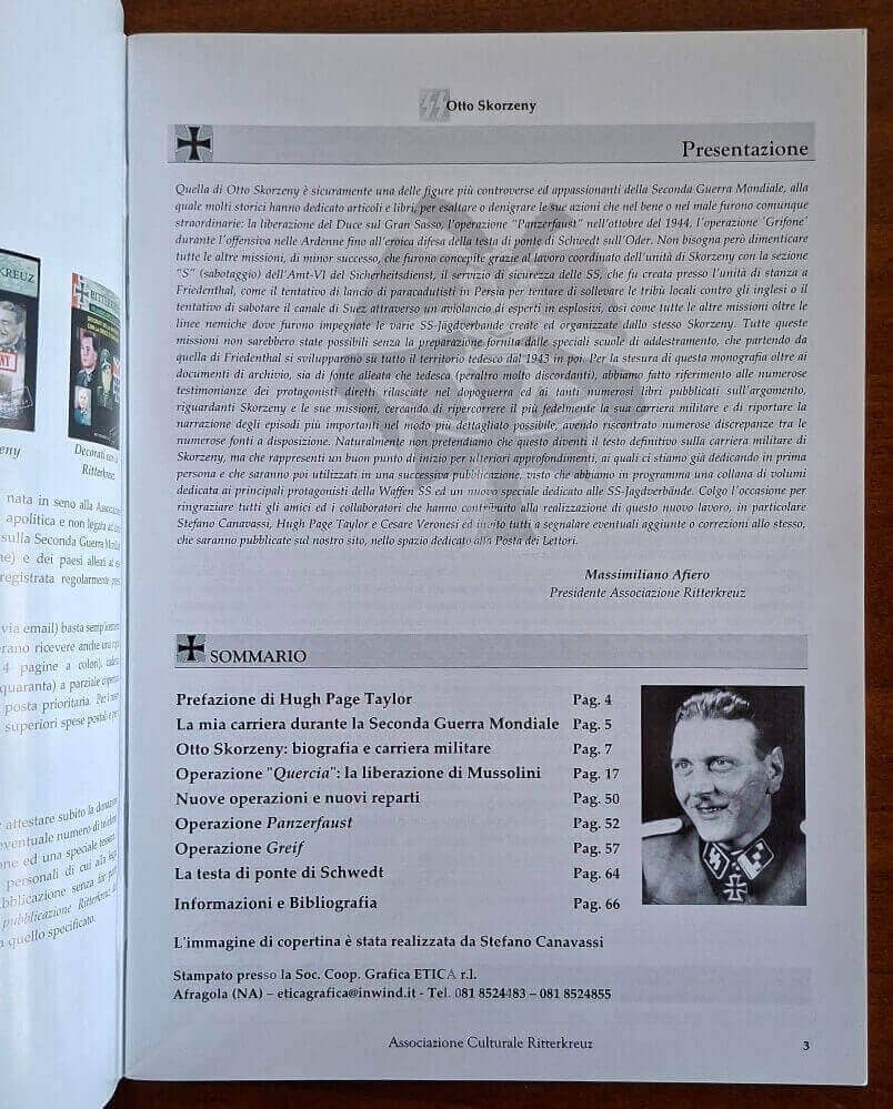 Otto Skorzeny - Ritterkreuz numero speciale I/2011