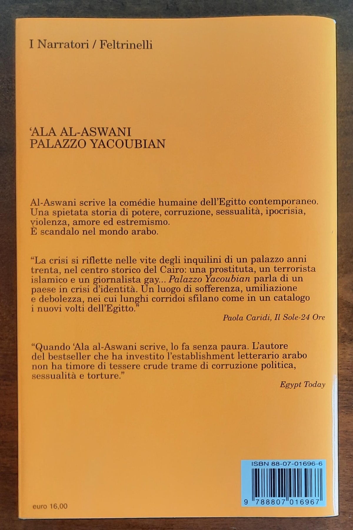Palazzo Yacoubian - di ’Ala Al-aswani - Feltrinelli