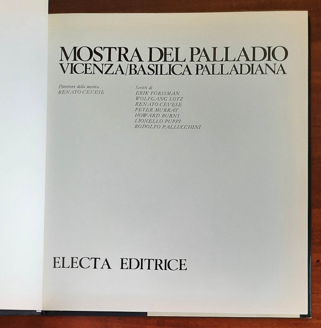 Palladio. Catalogo della mostra. Vicenza / Basilica Palladiana