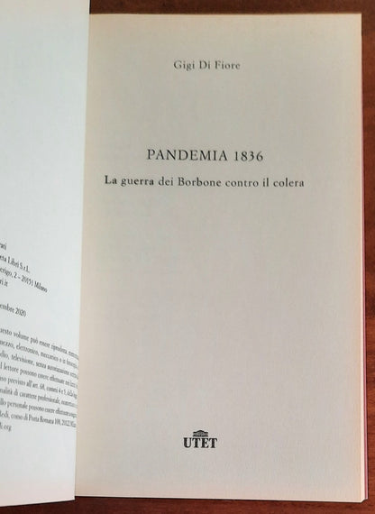 Pandemia 1836. La guerra dei Borbone contro il colera - di Gigi Di Fiore