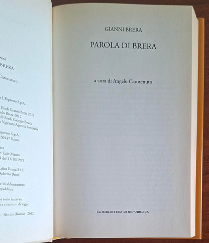 Parola di Brera - Gianni Brera - Biblioteca di Repubblica
