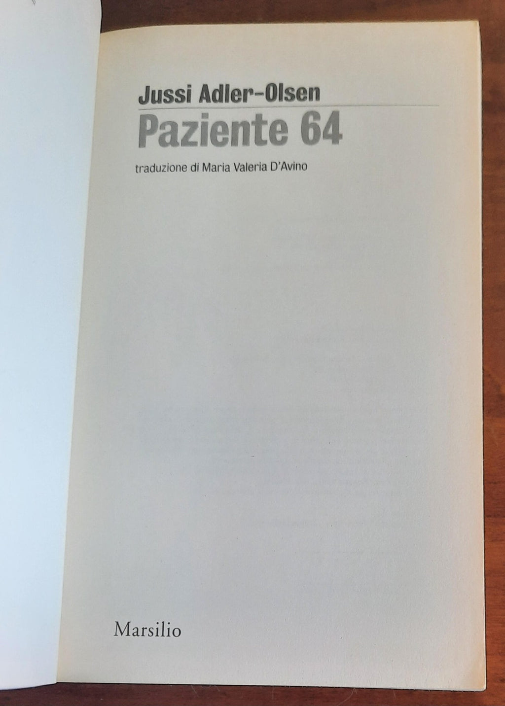 Paziente 64 - Marsilio