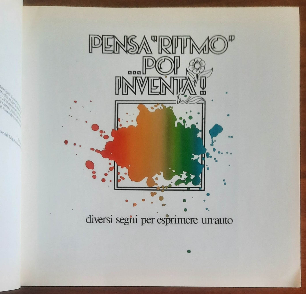 Pensa "Ritmo"... poi inventa! Diversi segni per esprimere un'auto