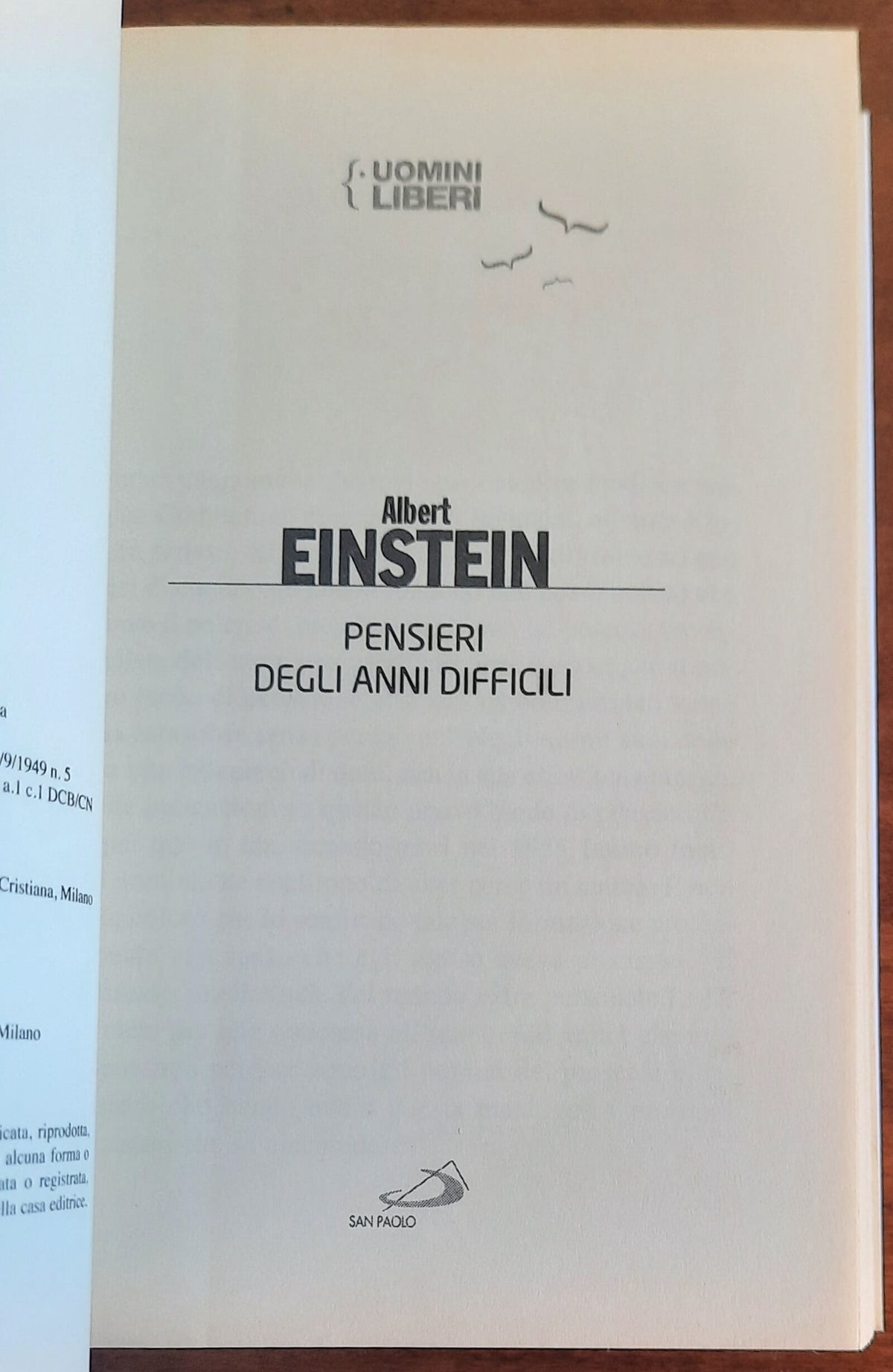 Pensieri degli anni difficili - di Albert Einstein