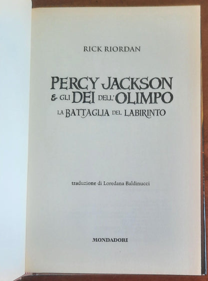 Percy Jackson e gli dei dell’Olimpo. La battaglia del labirinto