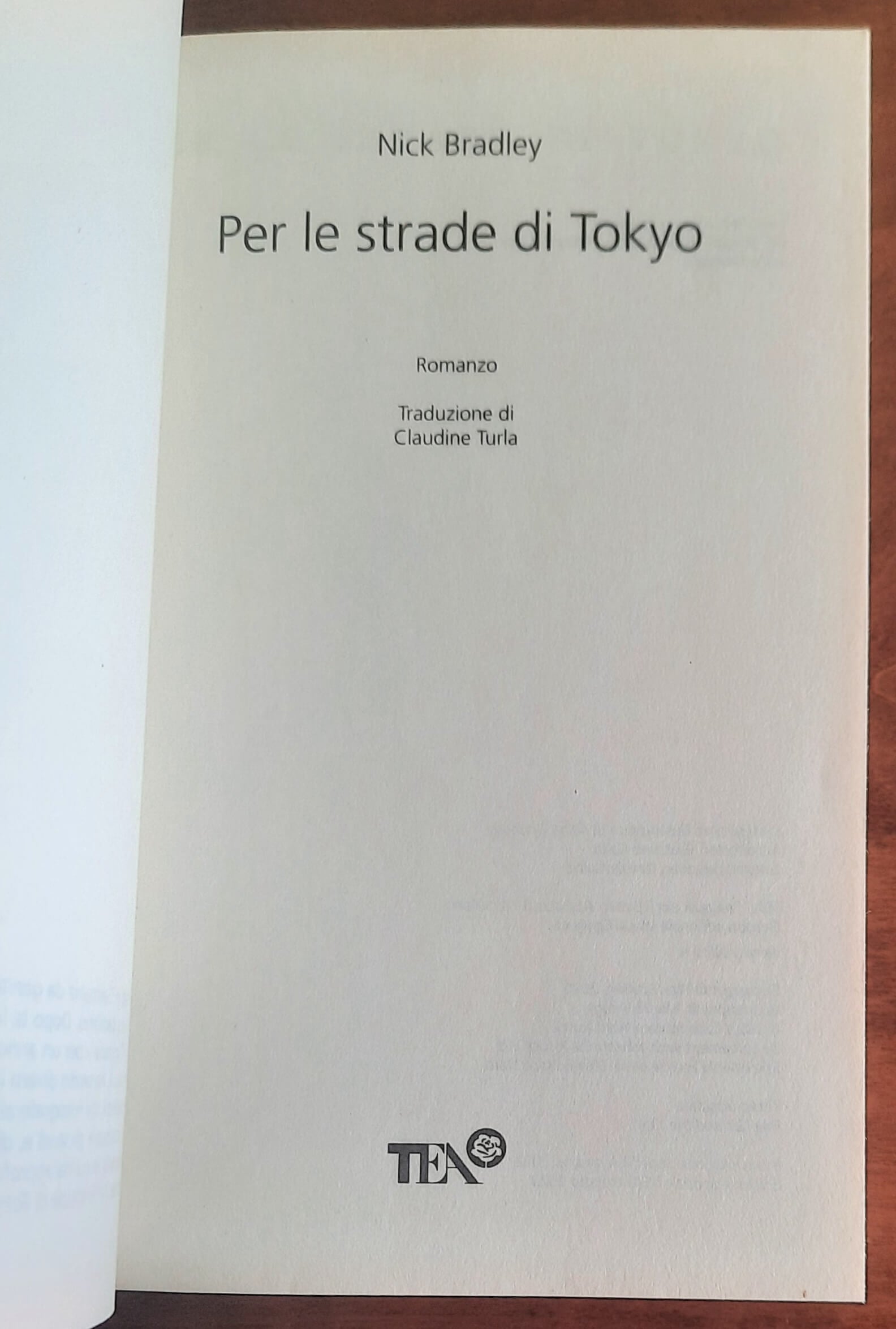 Per le strade di Tokio - di Nick Bradley - Tea