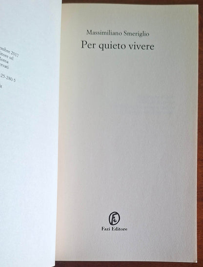 Per quieto vivere - di Massimiliano Smeriglio - Fazi Editore
