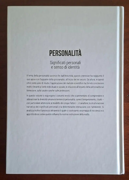 Personalità. Significati personali e senso di identità - Hachette