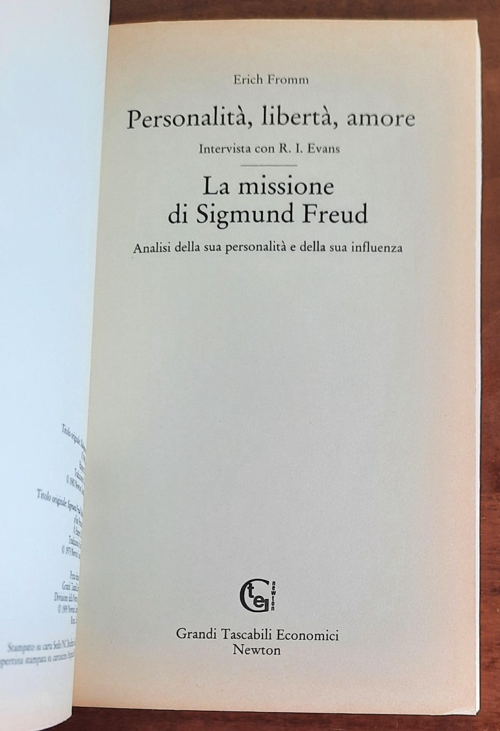 Personalità, libertà, amore. La missione di Sigmund Fred