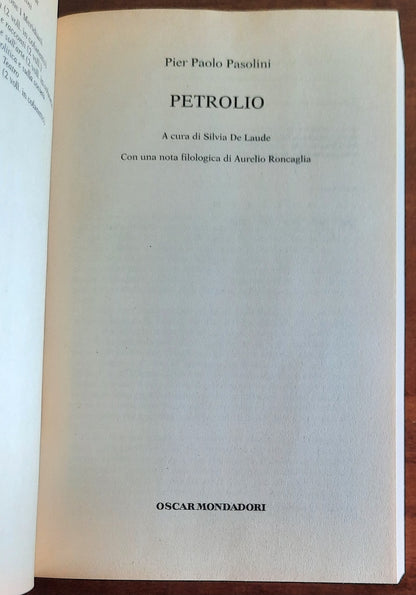 Petrolio - di Pier Paolo Pasolini - Mondadori