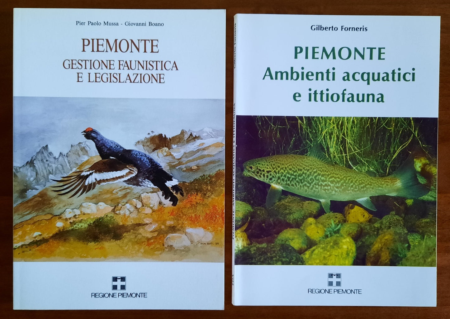 Piemonte. Ambienti acquatici e ittiofauna + Piemonte. Gestione faunistica e legi