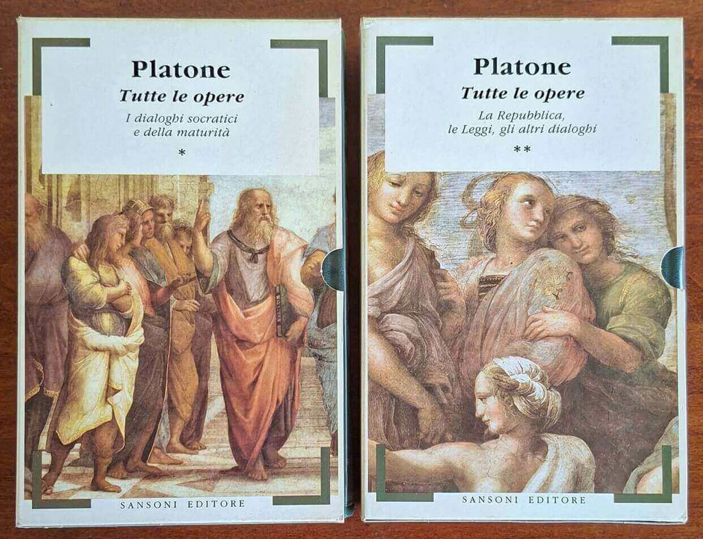 Platone Tutte le opere - in due vol. - Sansoni Editore