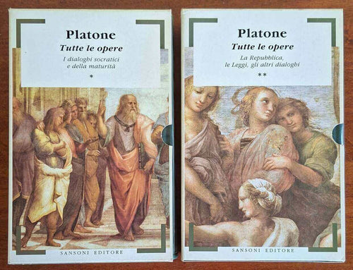 Platone Tutte le opere - in due vol. - Sansoni Editore