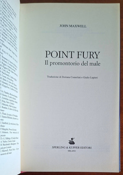 Point Fury. Il promontorio del male - di John Maxwell - Sperling & Kupfer