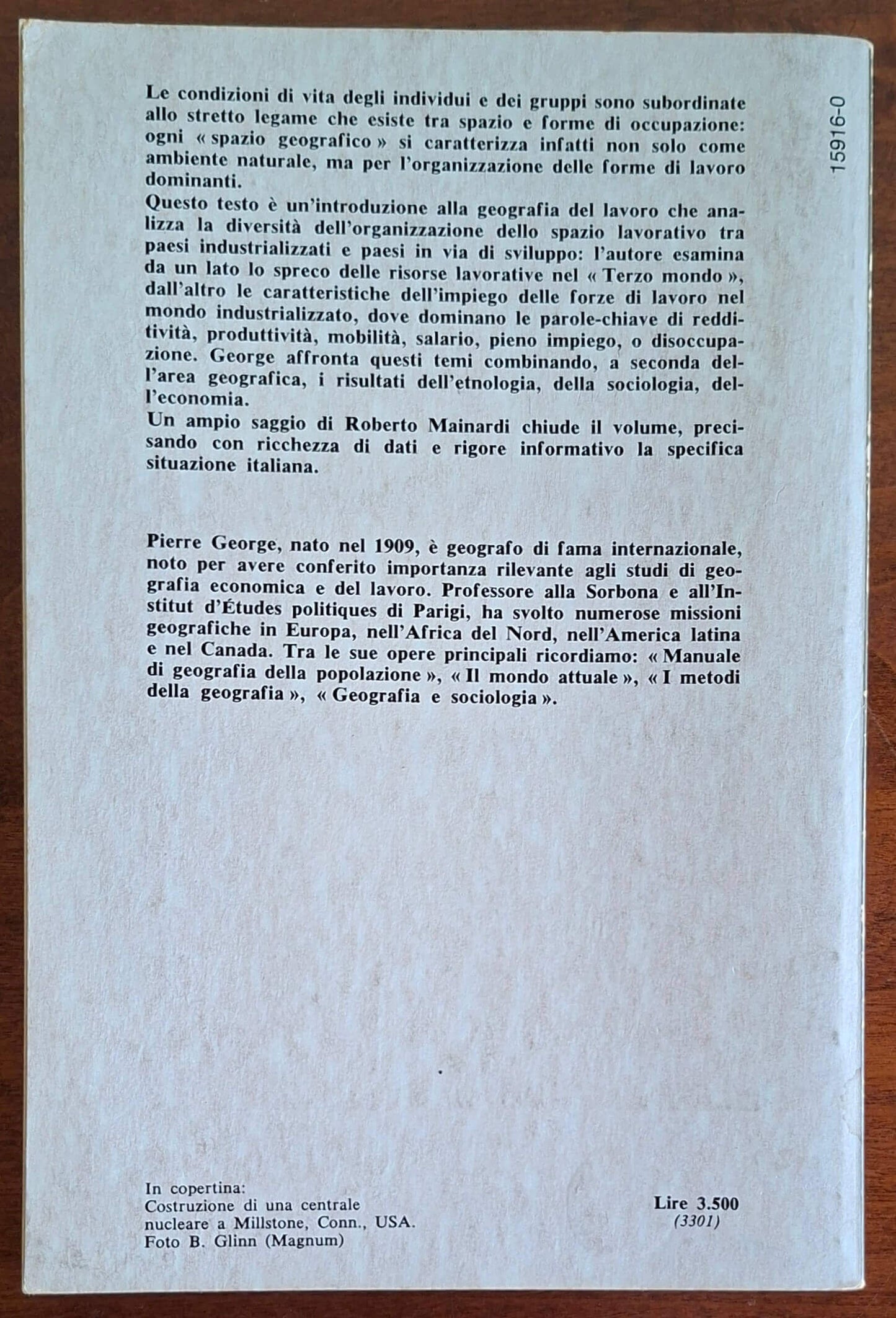 Popolazioni attive. Introduzione a una geografia del lavoro