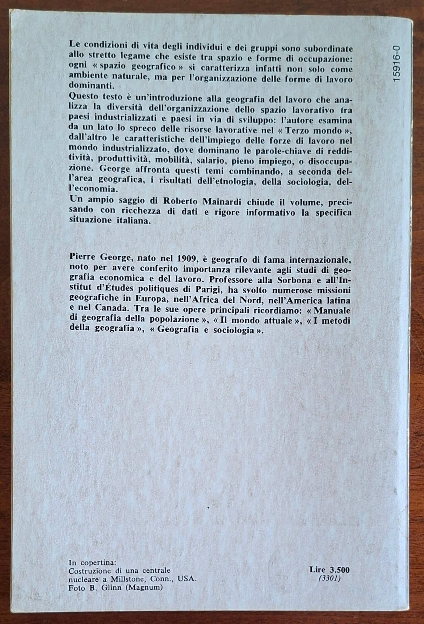 Popolazioni attive. Introduzione a una geografia del lavoro