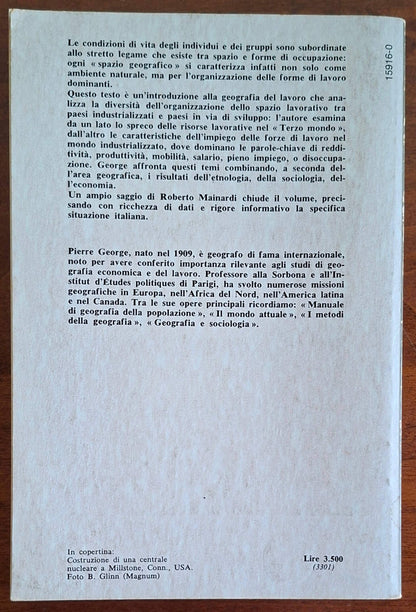 Popolazioni attive. Introduzione a una geografia del lavoro