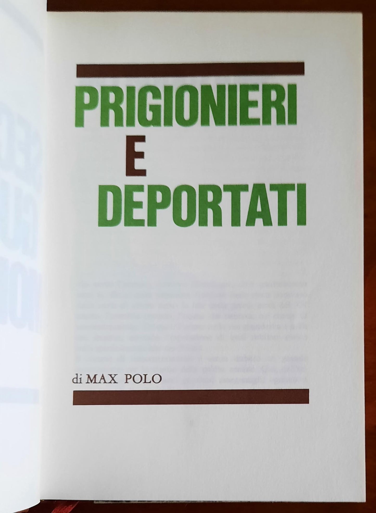 Prigionieri e deportati - Edizioni Ferni - 1974