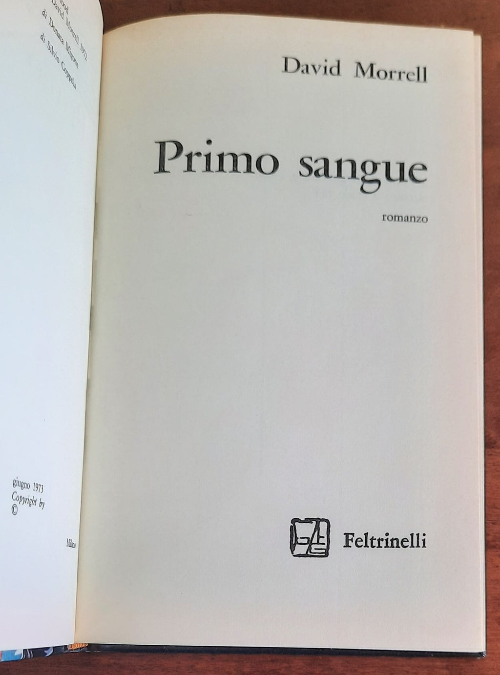 Primo sangue - di David Morrell - Feltrinelli