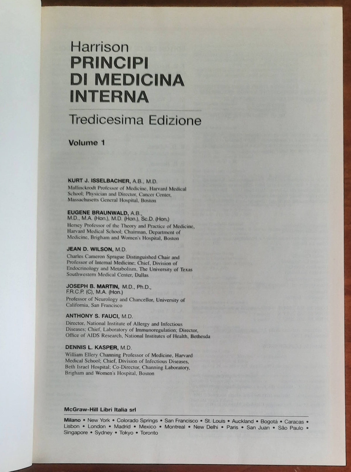Principi di Medicina Interna - in due vol. - McGraw-Hill