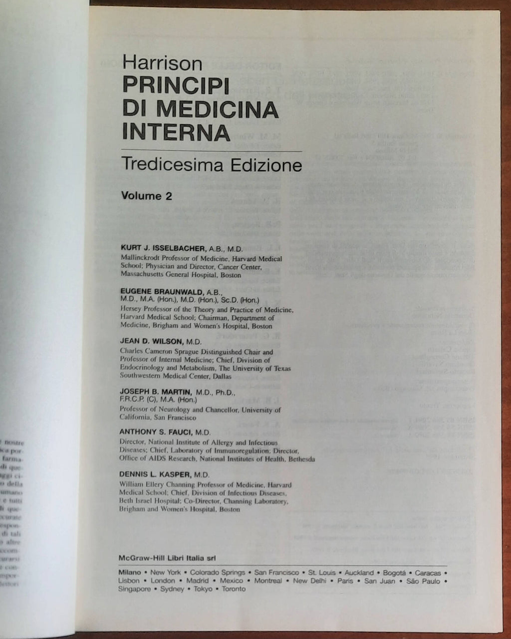 Principi di Medicina Interna - in due vol. - McGraw-Hill