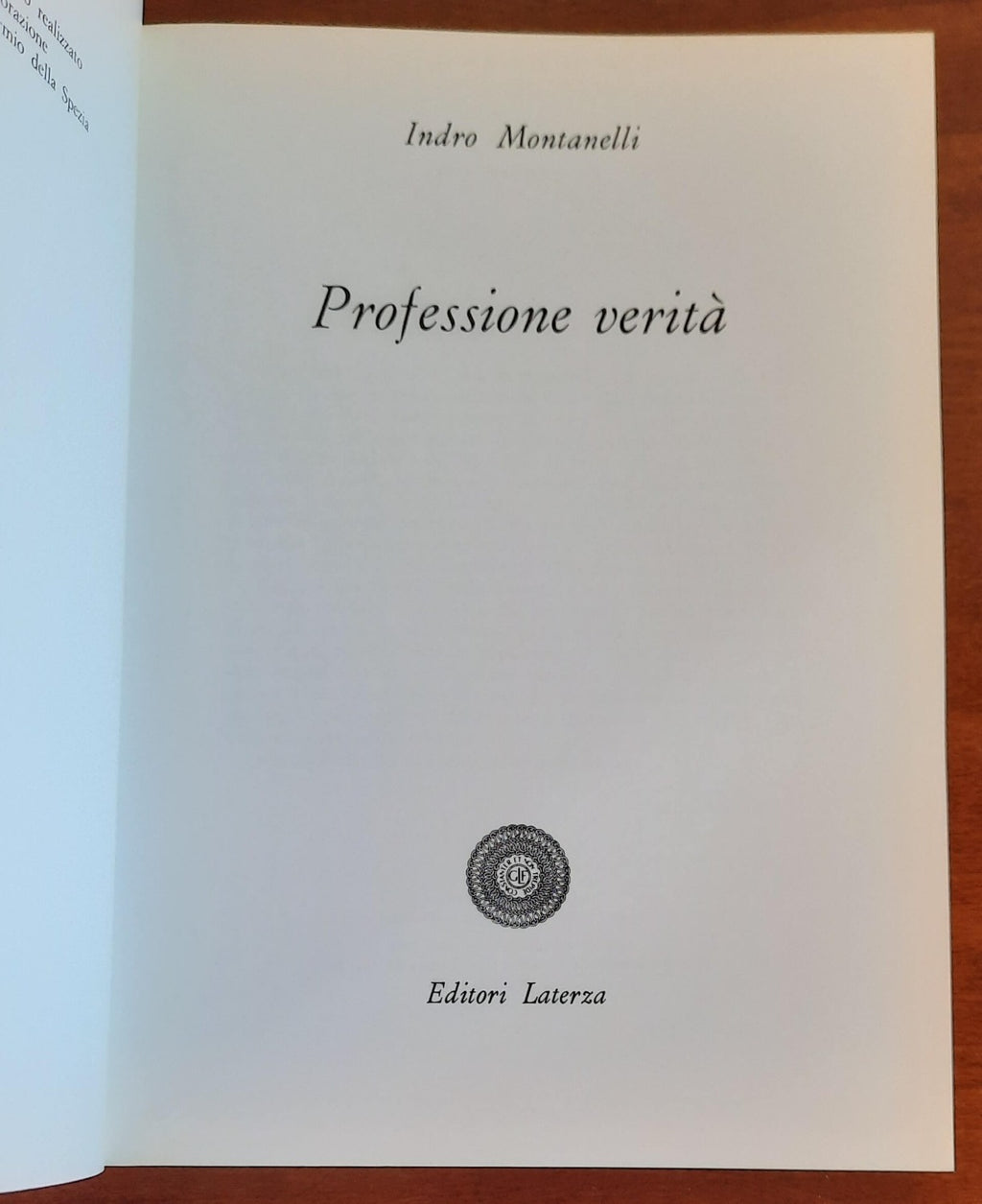 Professione verità - di Indro Montanelli - Libreria Biellese