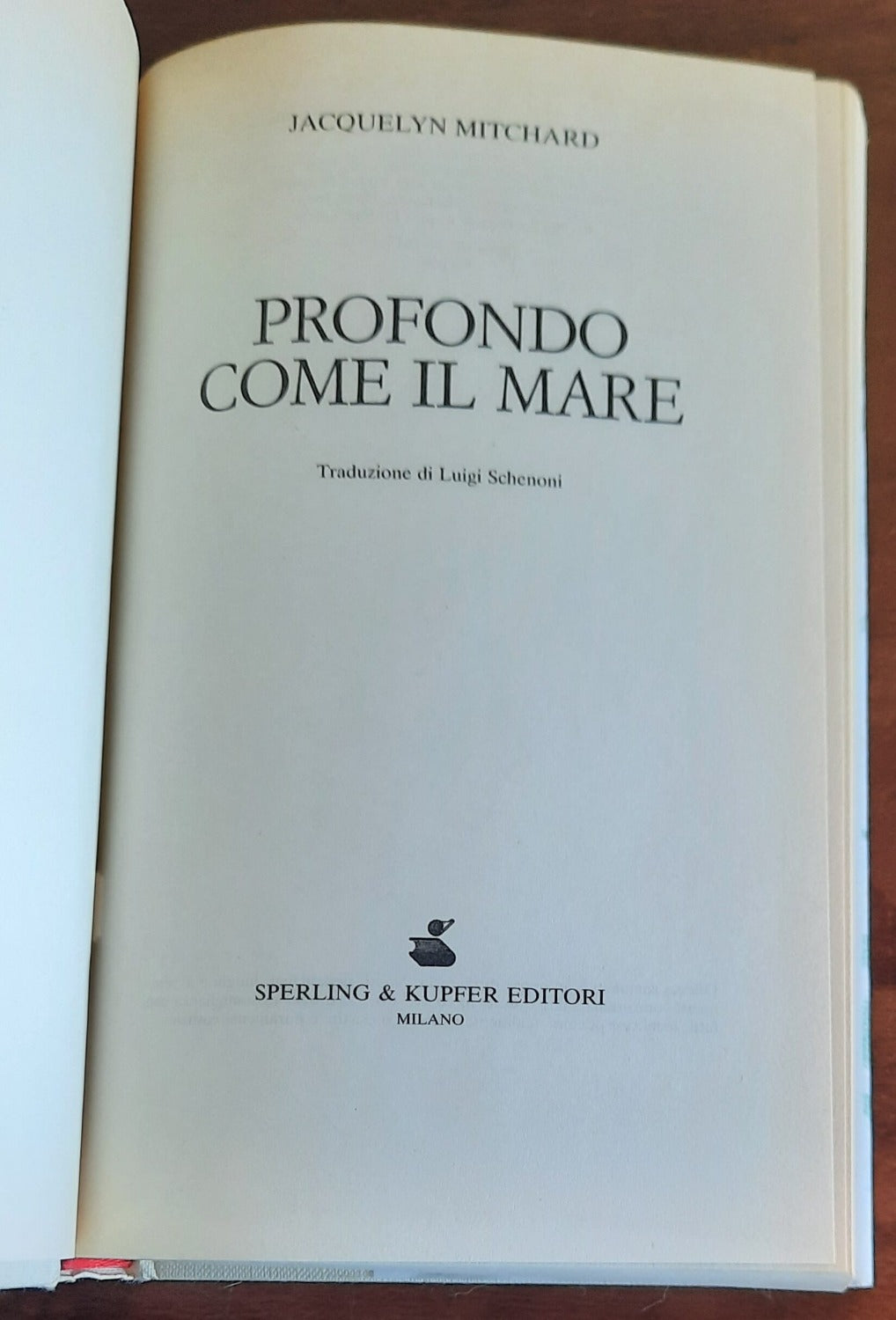 Profondo come il mare - di Jacquelyn Mitchard