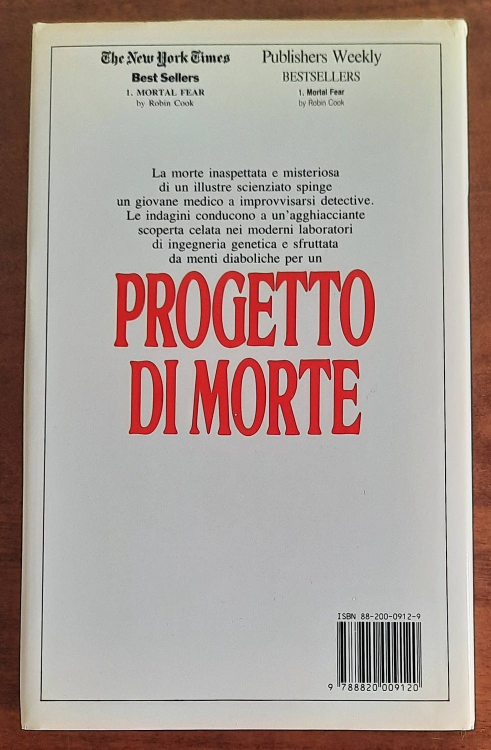 Progetto di morte - di Robin Cook - Sperling & Kupfer