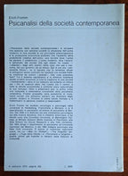 Psicanalisi della società contemporanea - Erich Fromm - Edizioni Di Comunità