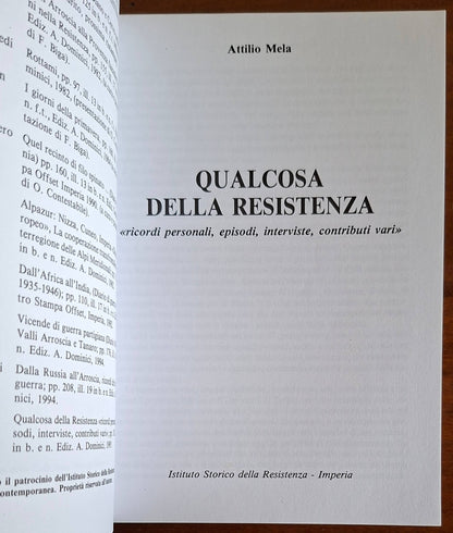 Qualcosa della Resistenza «ricordi personali, episodi, interviste, contributi vari»