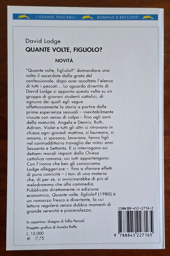 Quante volte figliolo? - David Lodge - Bompiani