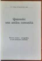 Quassolo: una antica comunità. Ricerca storico - etnografica su un territorio comunale