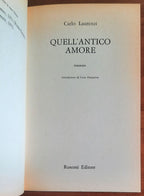 Quell’antico amore - di Carlo Laurenzi - Rusconi
