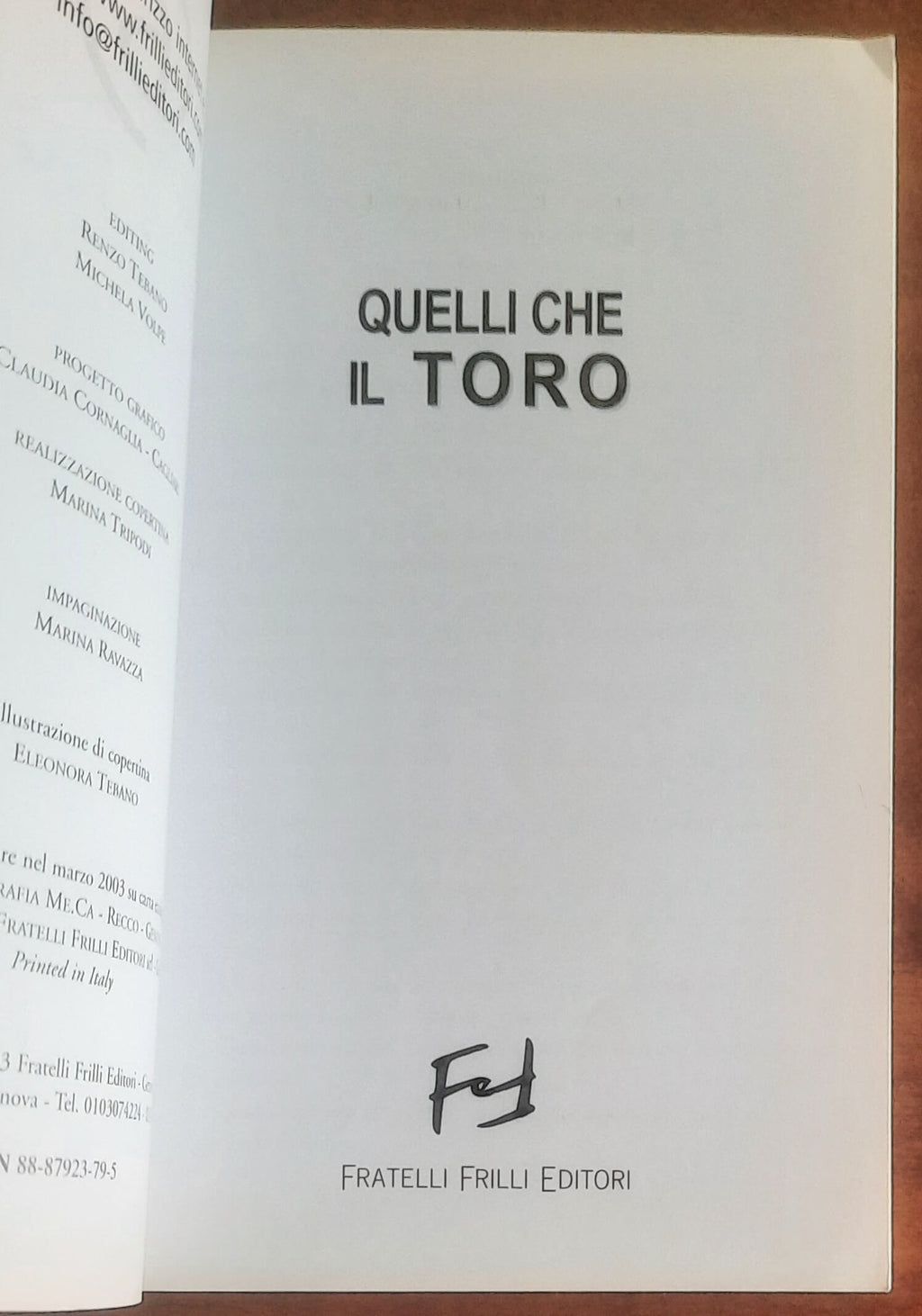 Quelli che il Toro - Fratelli Frilli Editori