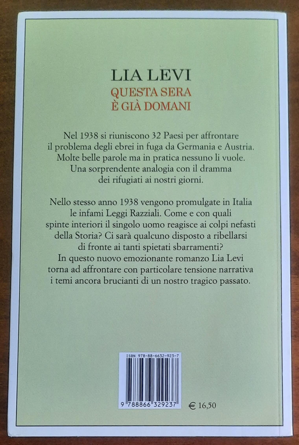 Questa sera è già domani - di Lia Levi