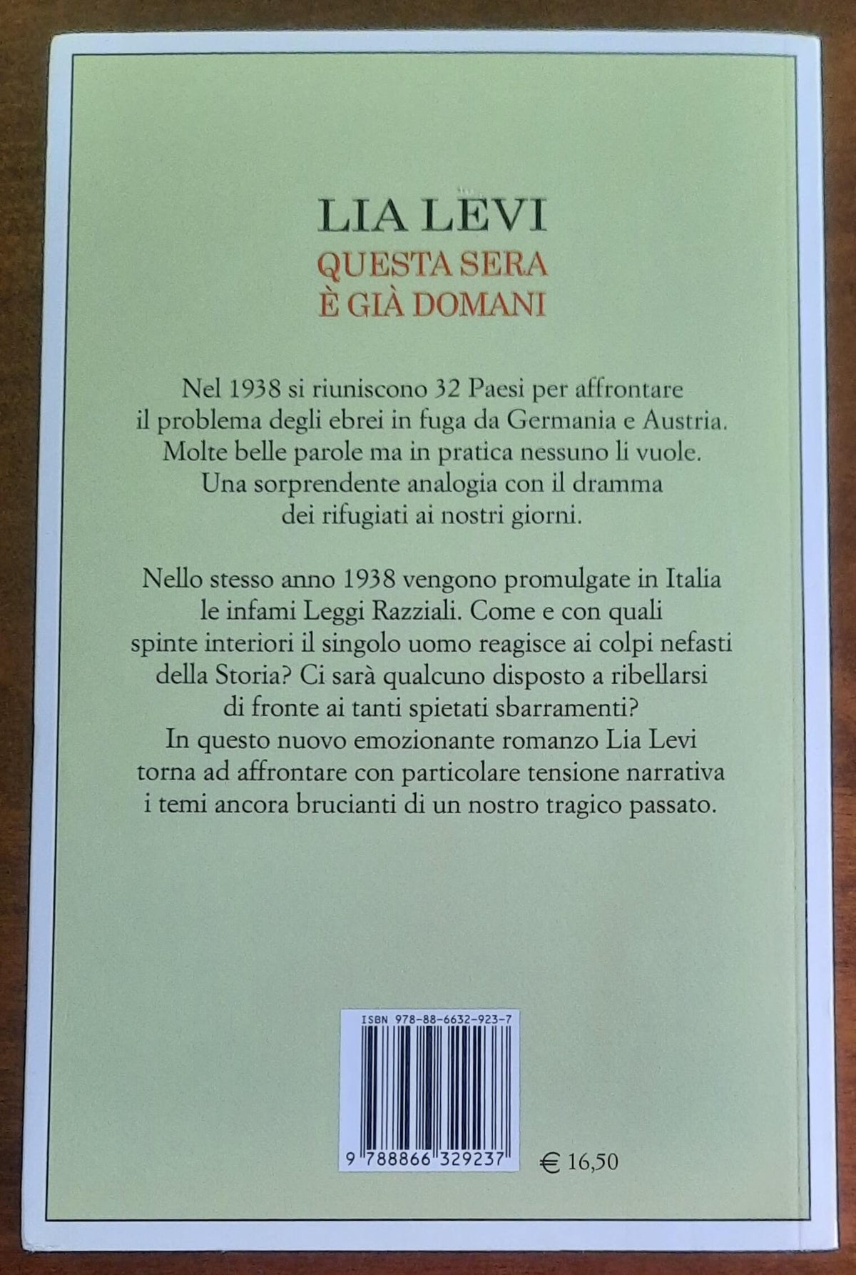 Questa sera è già domani - di Lia Levi