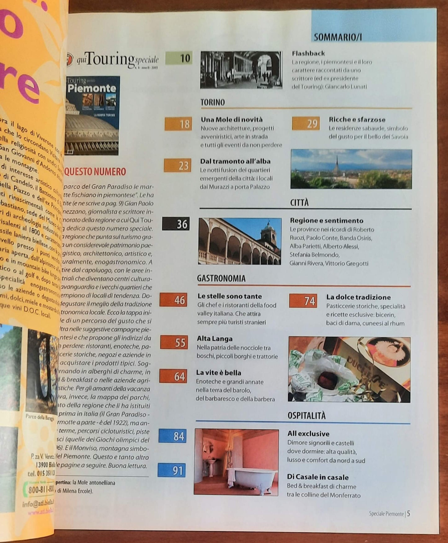 Qui Touring speciale - n. 6 - Settembre 2003 - Touring Club Italiano