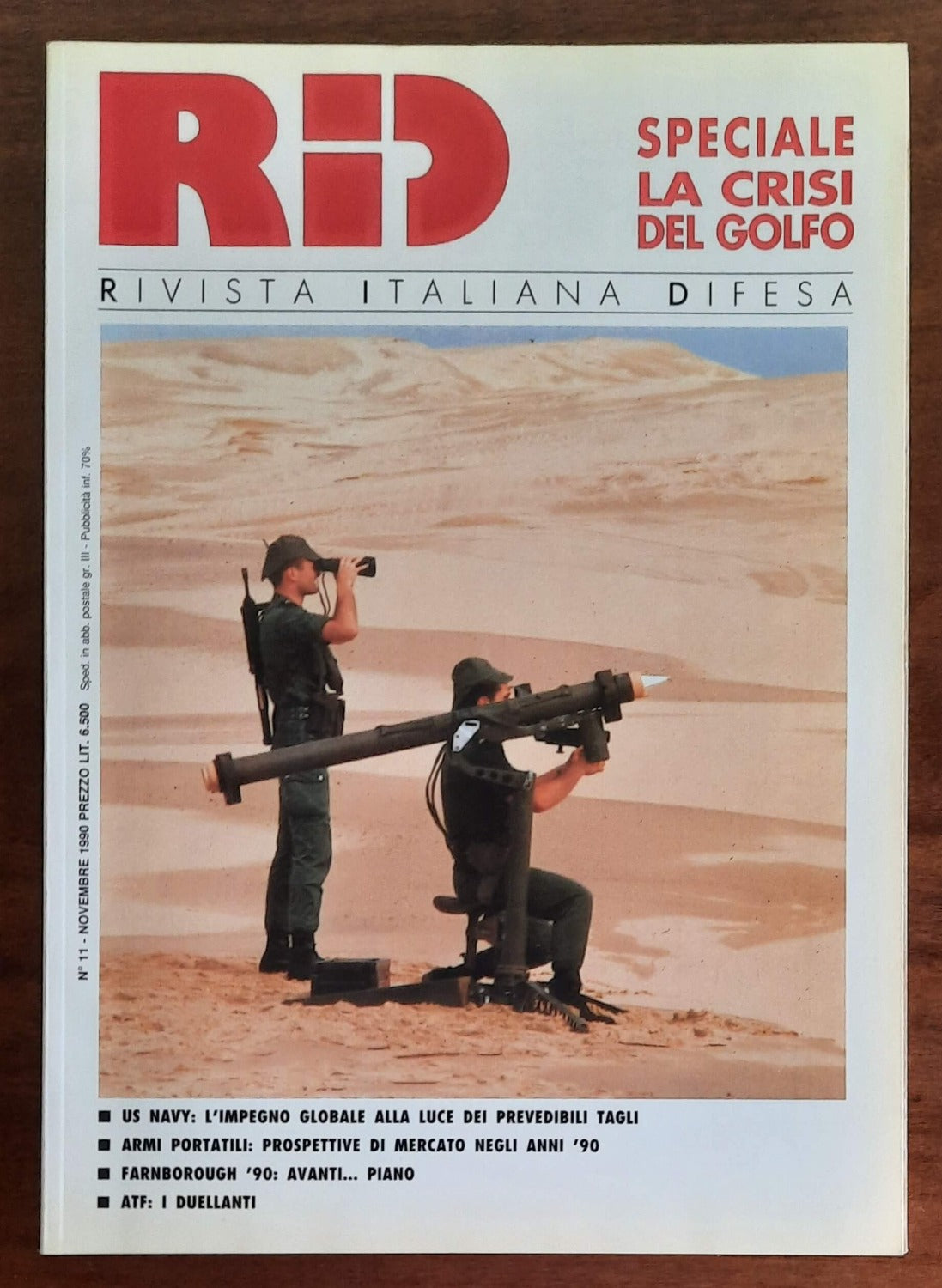 RID Rivista Italiana Difesa n. 11 Novembre 1990 - Speciale la crisi del Golfo