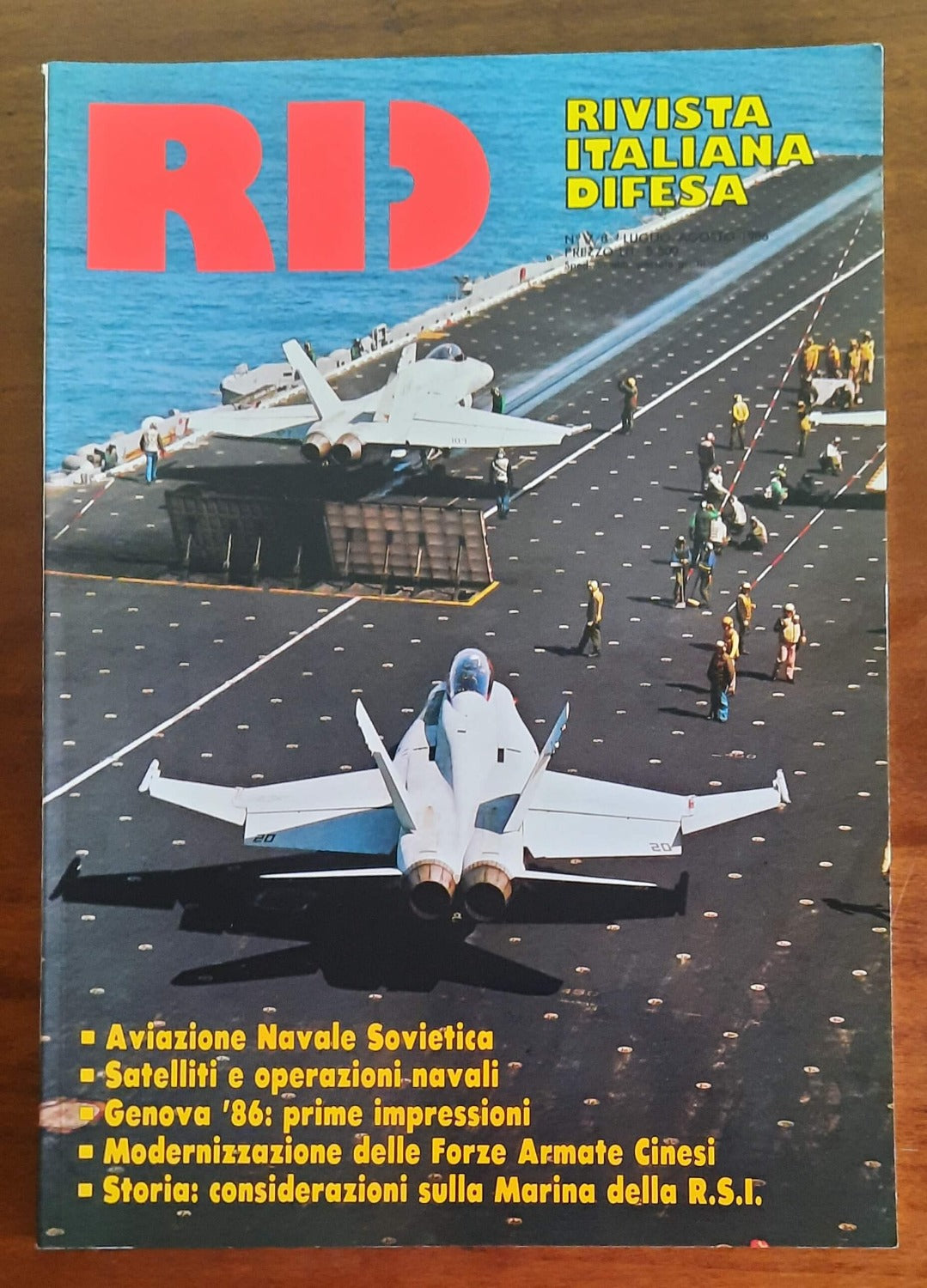 RID Rivista Italiana Difesa n. 7-8 Luglio-Agosto 1986