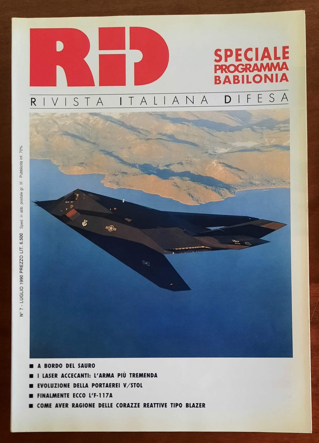 RID Rivista Italiana Difesa n. 7 Luglio 1990 - Speciale programma Babilonia