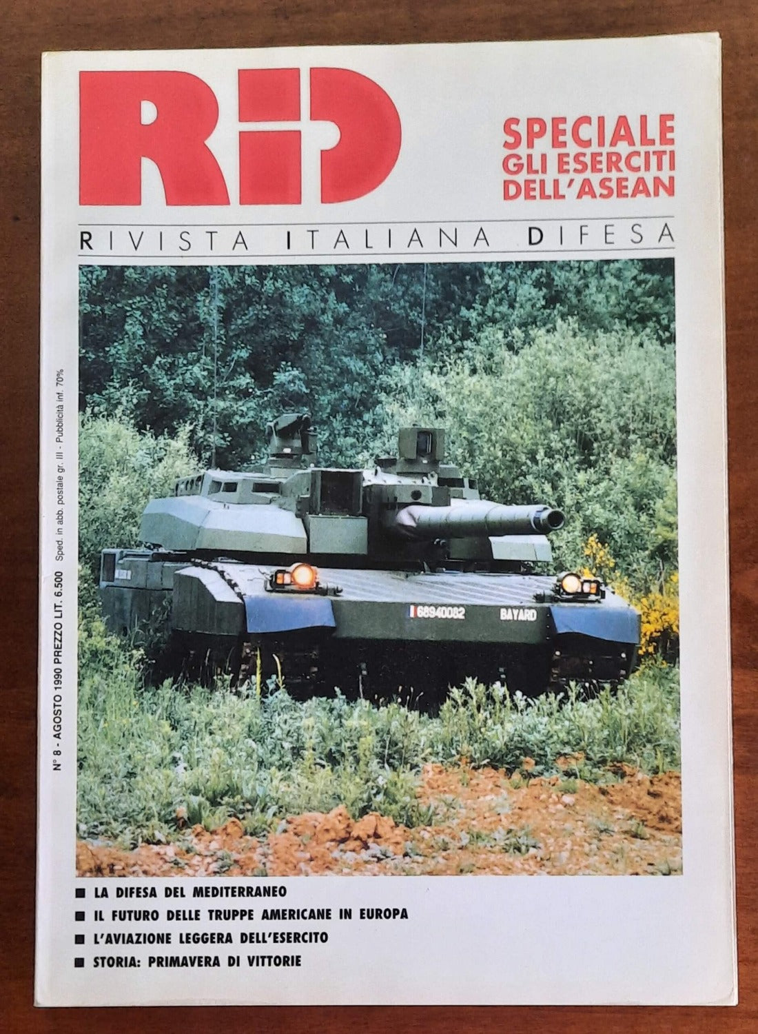 RID Rivista Italiana Difesa n. 8 Agosto 1990 - Speciale gli eserciti dell’Asean