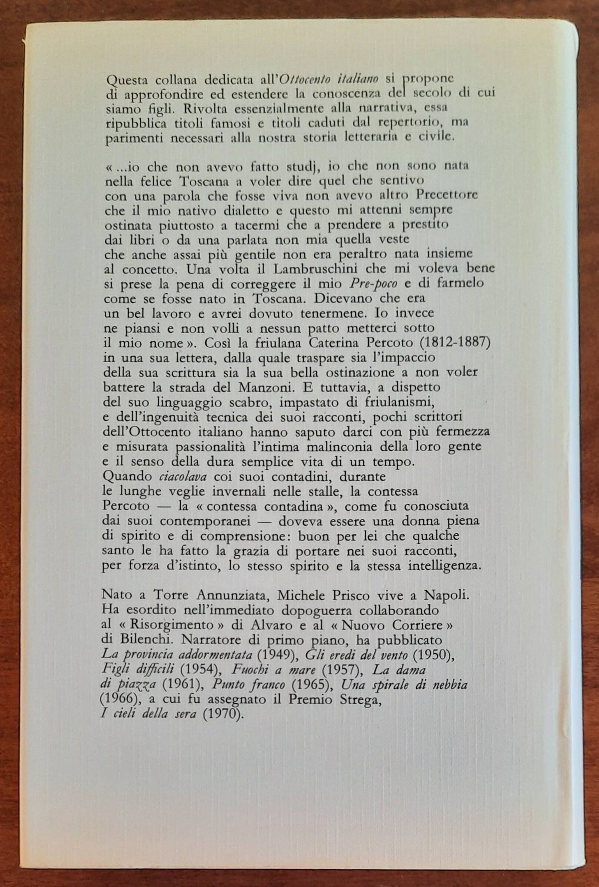 Racconti - di Caterina Percoto - Vallecchi Editore