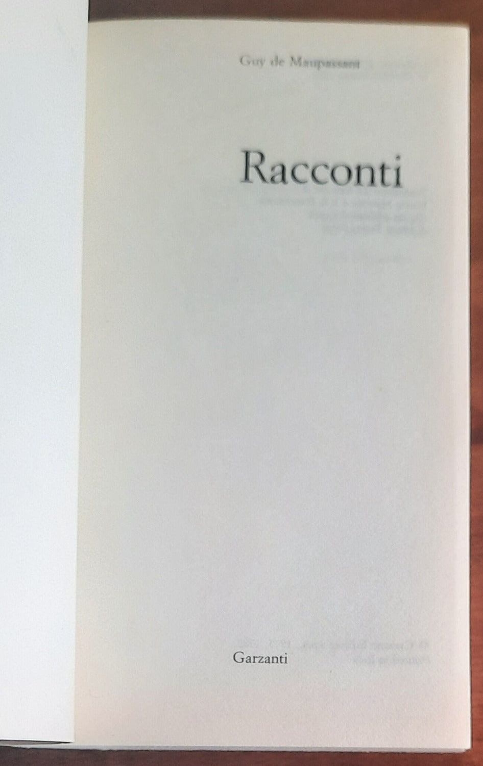 Racconti - di Guy De Maupassant - Garzanti