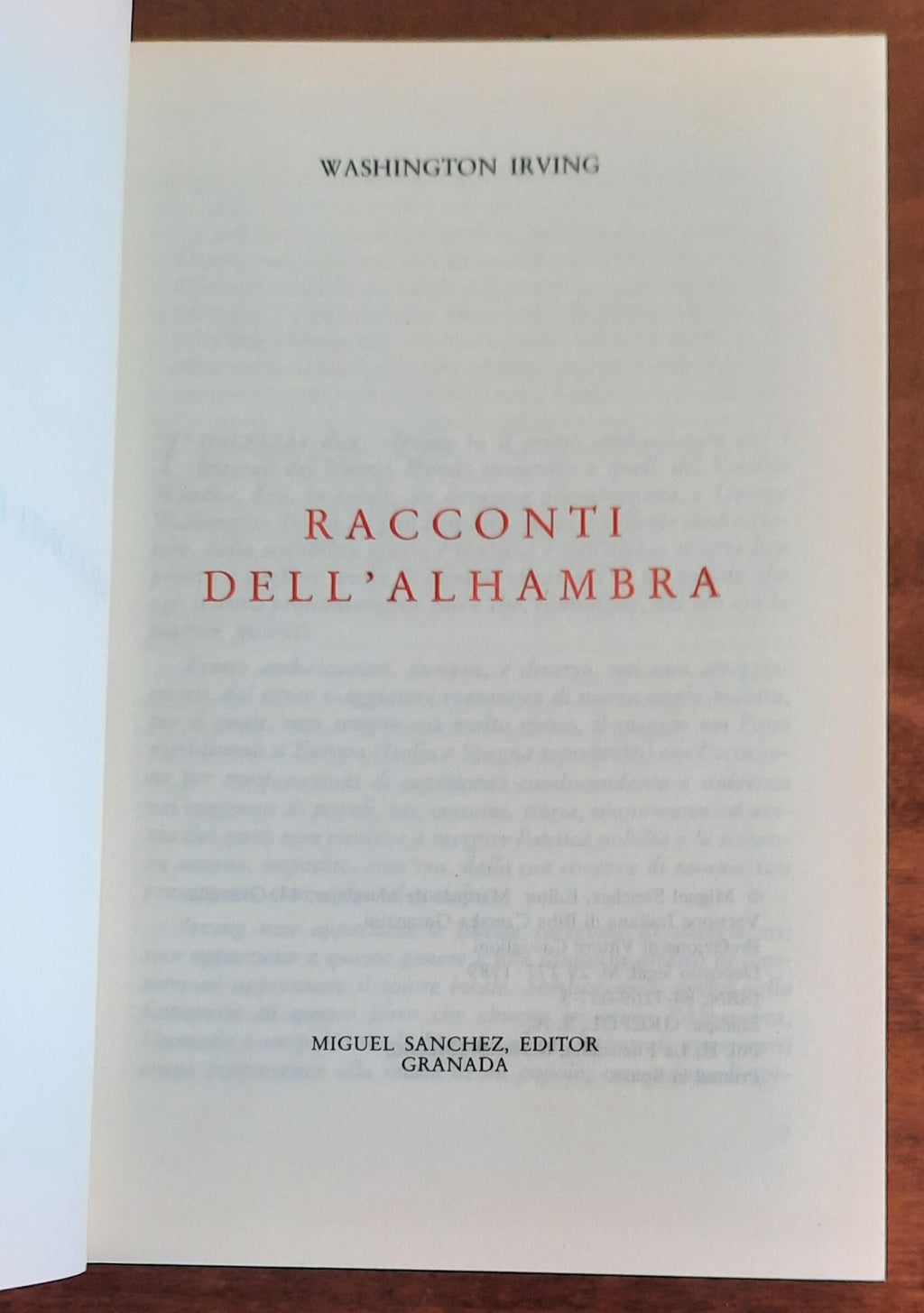 Racconti dell’Alhambra - di Washington Irving
