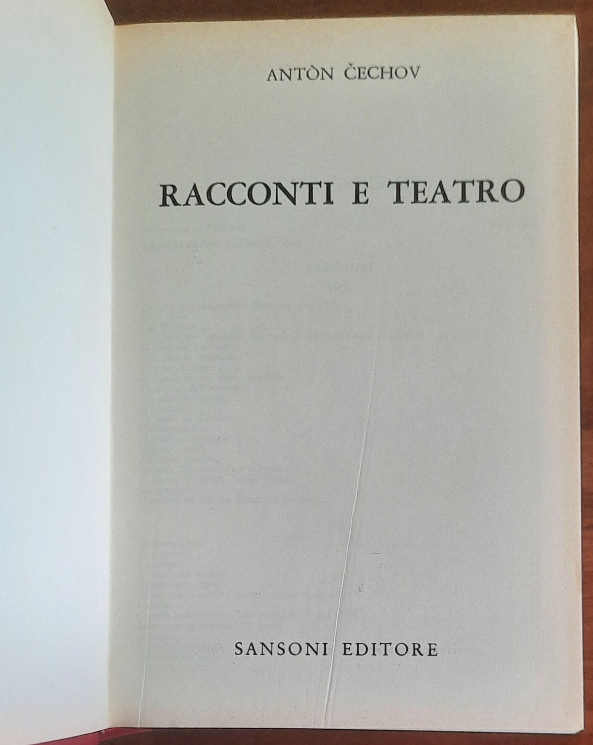 Racconti e Teatro - di Anton Cechov - Sansoni