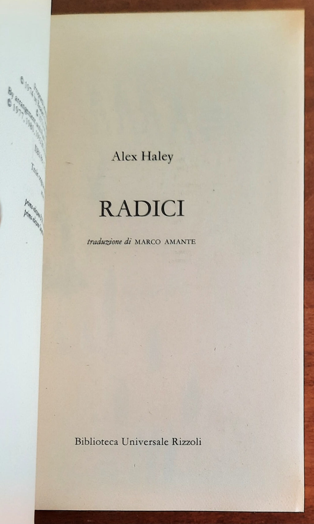 Radici - di Alex Haley - B.U.R