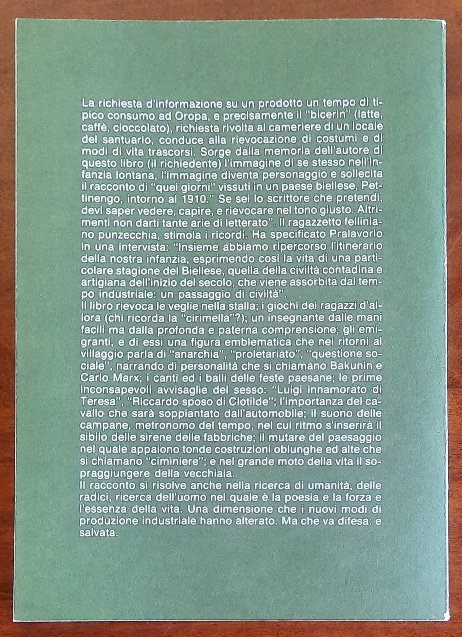 Ragazzo di paese 1910. Vita biellese nei primi anni del secolo